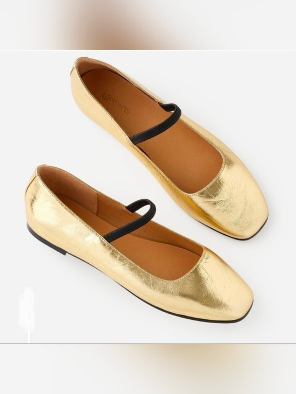 Madewell Gold Greta Shoes Sz 8